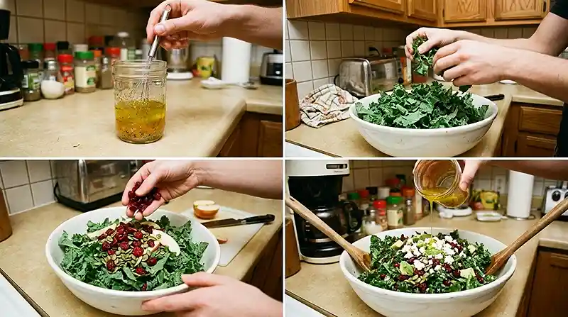 Baby Kale Cranberry Seed Salad 3 easy leafy side salad recipe