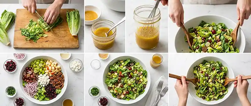 Romaine Grape Pecan Chop Salad 3 easy leafy side salad recipe