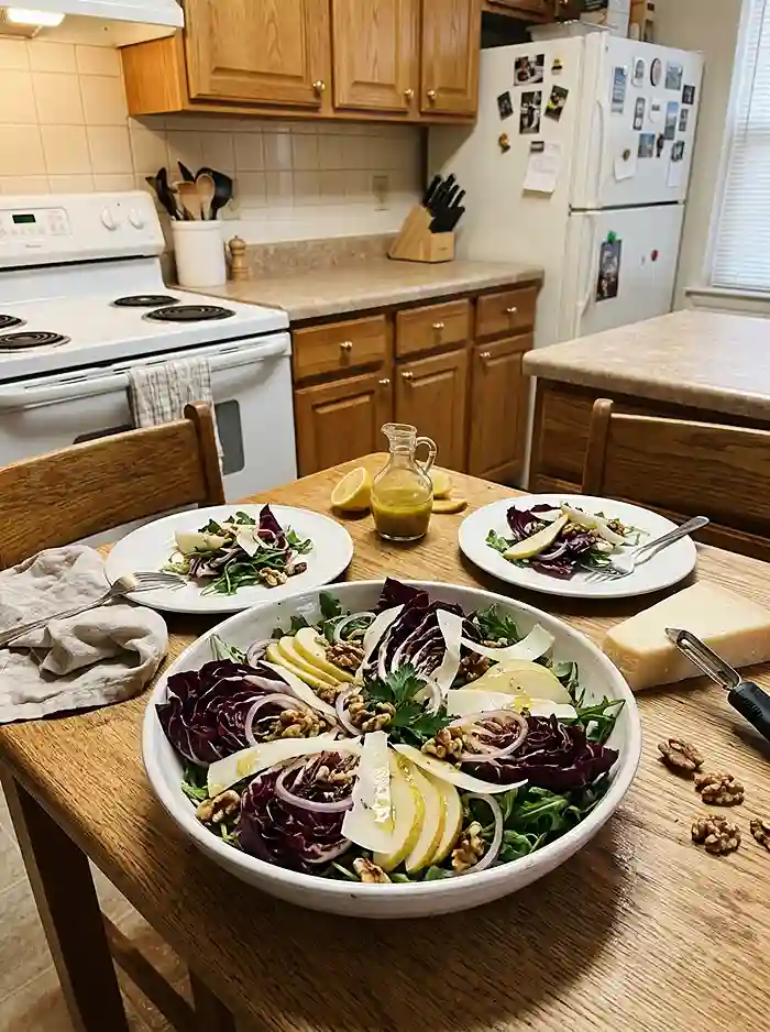 Pear Radicchio Pecorino Salad 4 easy november salad for gatherings