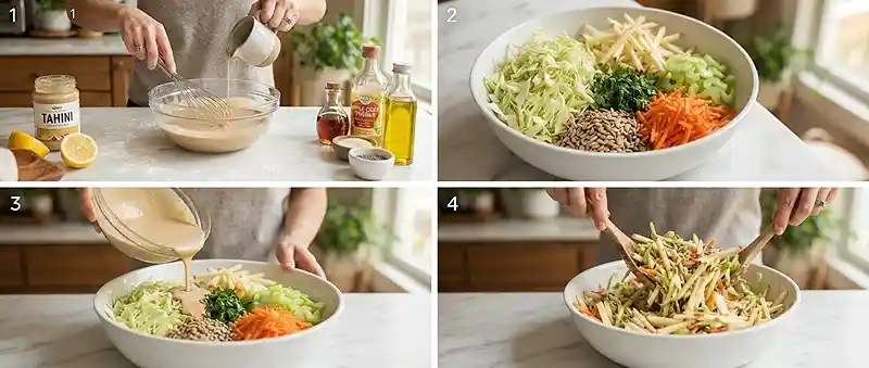 Apple Celery Tahini Slaw 3 fresh celery tahini for simple dinner salads