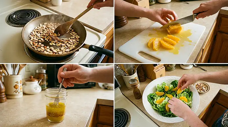 Little Gem Orange Almond Salad 3 fresh november salad for lunch