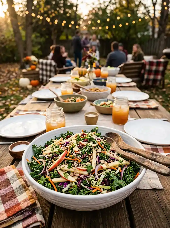 Crunchy Kale Apple Cider Slaw Salad 4 fresh november salad for lunch