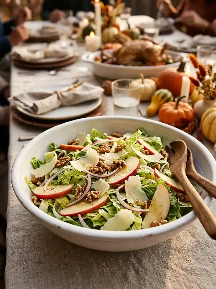 Shaved Romaine Apple Onion Salad 4 fresh november salad for lunch