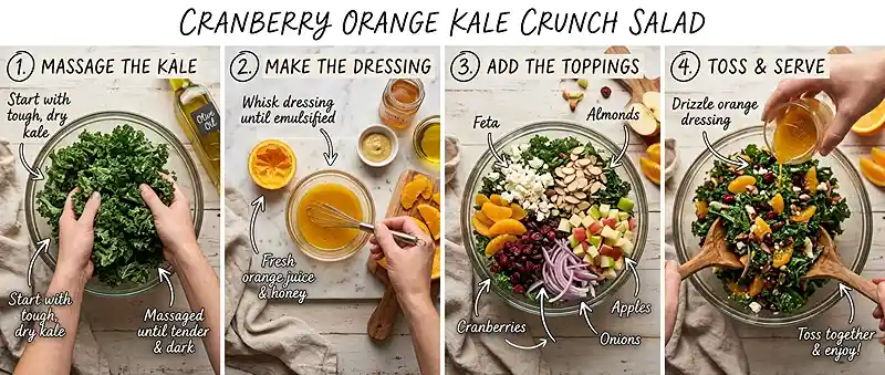 fresh orange kale for colorful harvest tables