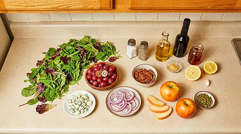 Harvest Grape Gorgonzola Greens Salad 2 harvest grape salad for fall