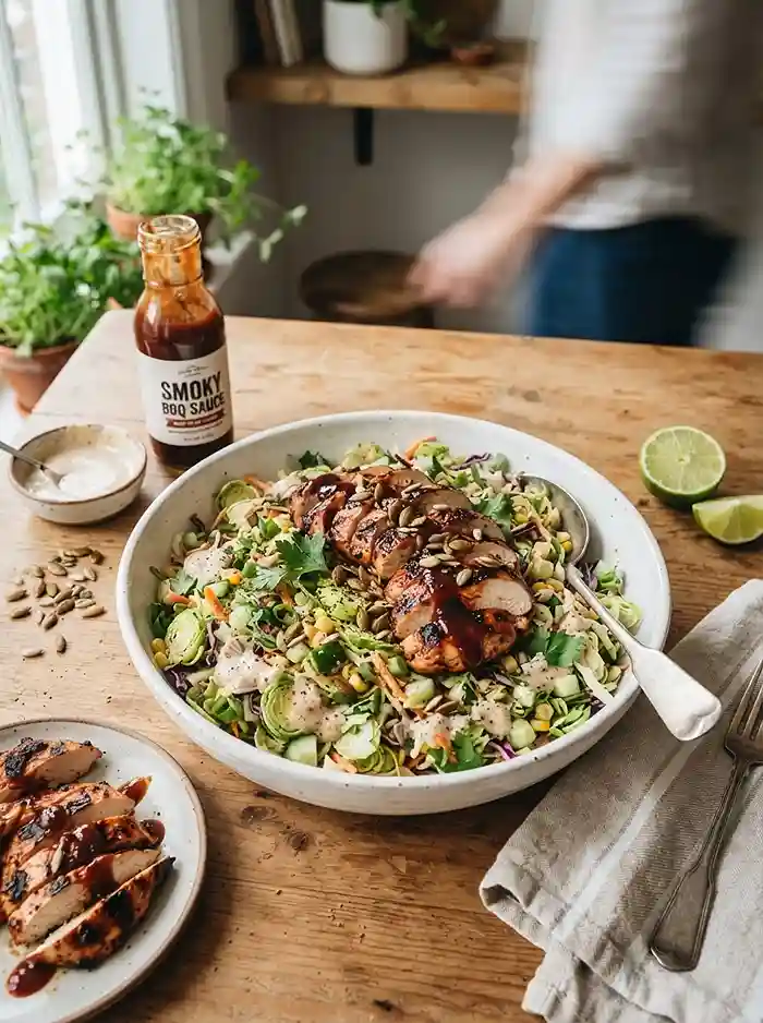 hearty bbq chicken brussels for busy fall evenings