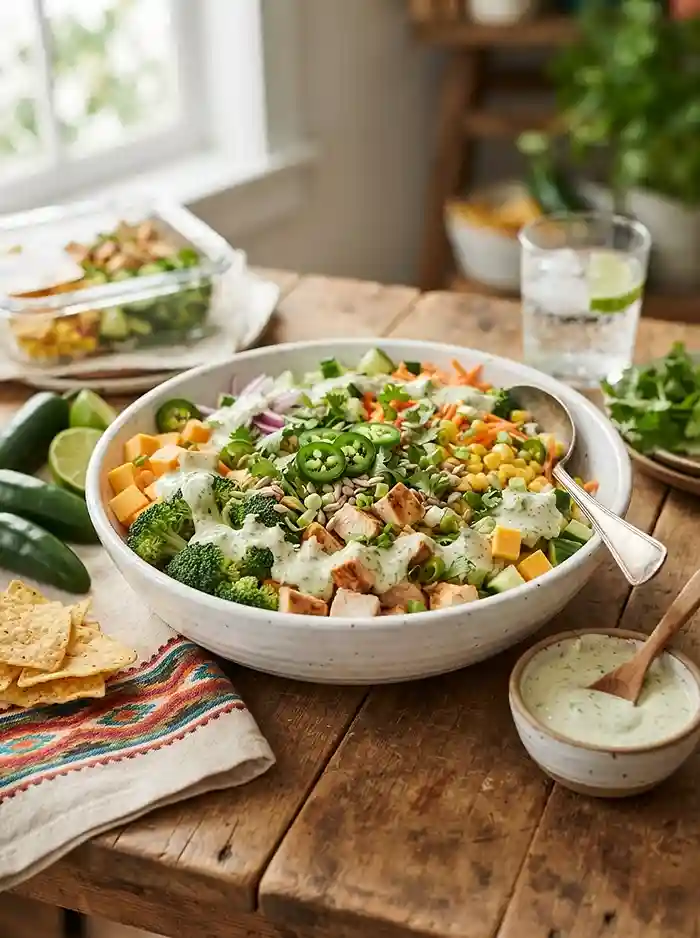 Jalapeno Ranch Chicken Broccoli Salad 4 hearty jalapeno ranch chicken for busy fall evenings