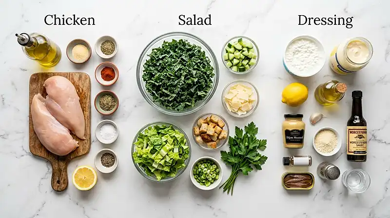 Cottage Cheese Caesar Chicken Kale Chop 2 high protein cottage cheese for easy weeknight dinners