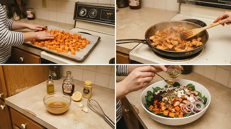 Smoky Turkey Sweet Potato Salad 3 high protein lunch for fall
