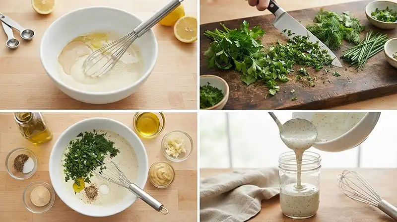 Creamy Herb Tahini Ranch 3 make ahead herb tahini ranch for weeknight dinner salads