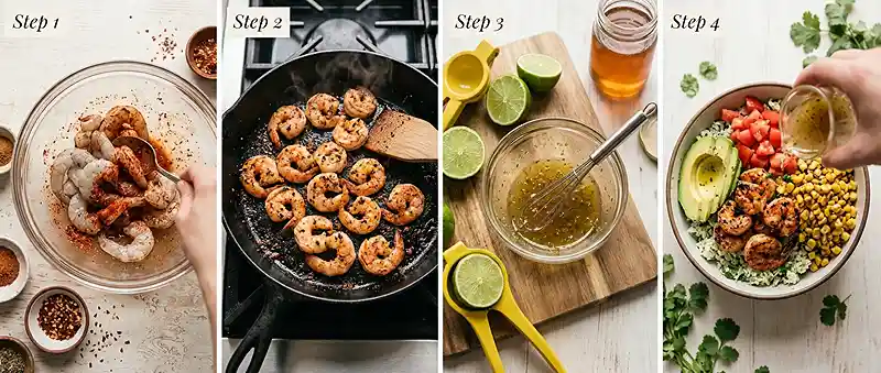 Zesty Chili Lime Shrimp Avocado Bowl 3 make ahead lime shrimp for lunch box meal prep
