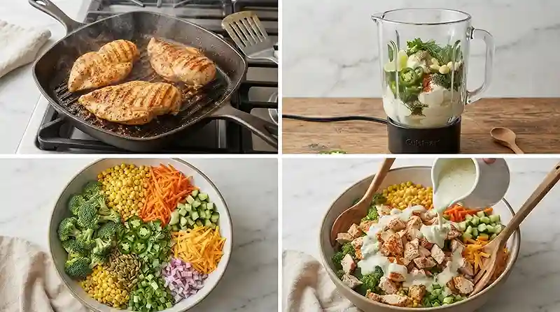 Jalapeno Ranch Chicken Broccoli Salad 3 make ahead ranch chicken for lunch box meal prep